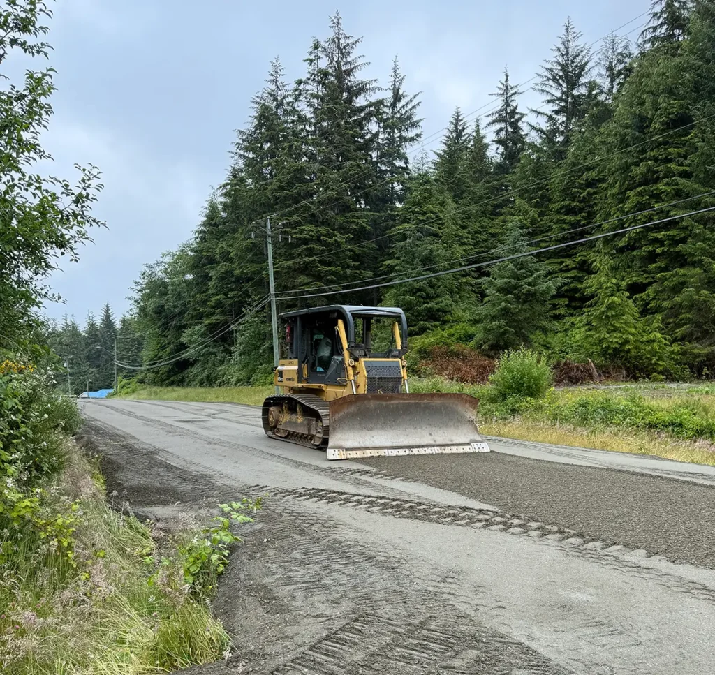 Grading gravel drive way